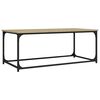 vidaXL Tavolino Rovere Sonoma 102x50x40 cm Legno Multistrato e Ferro