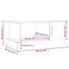 vidaXL Tavolino da Salotto Rovere Marrone 90x50x40cm Legno Multistrato