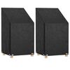 vidaXL Copri Sedie Giardino 2pz 8 Occhielli 65x65x80/120cm Polietilene