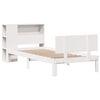 vidaXL Letto Libreria senza Materasso Bianco 90x190 cm Massello Pino