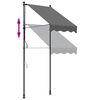 vidaXL Tenda da Sole Retrattile Antracite 100x150 cm Tessuto e Acciaio
