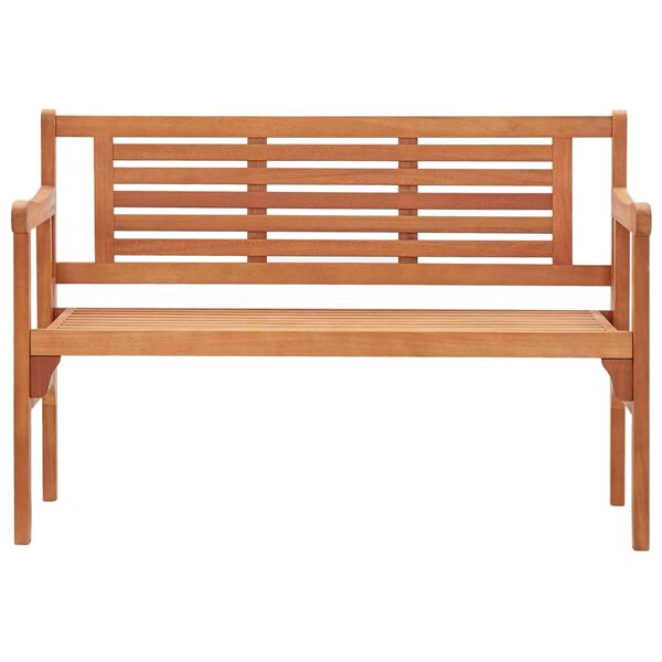 vidaXL Panchina da Giardino Pieghevole 120 cm Legno Massello Eucalipto