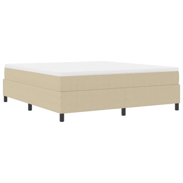 vidaXL Letto a molle Grigio chiaro e bianco 180 x 200 cm