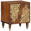 vidaXL Comodino con porta Marrone miele 40 x 33 x 46 cm
