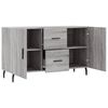 vidaXL Credenza Grigio Sonoma 100x36x60 cm in Legno Multistrato