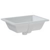 vidaXL Lavandino da Bagno Bianco 46,5x35x18 cm Rettangolare Ceramica