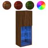 vidaXL Set mobile TV 16.0 x 11.8 x 40.2 in Brown Oak