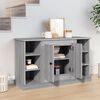 vidaXL Credenza Grigio Sonoma 100x35,5x60 cm in Legno Multistrato