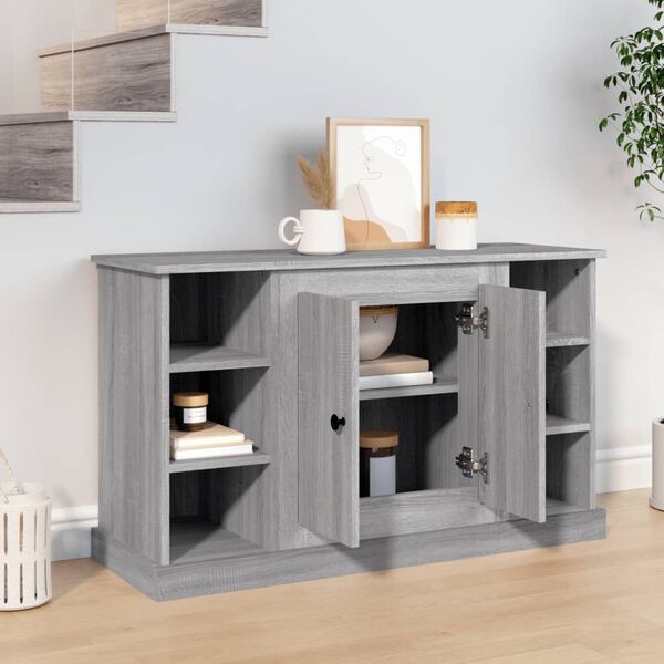vidaXL Credenza Grigio Sonoma 100x35,5x60 cm in Legno Multistrato