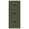 vidaXL Armadio per File con cassetto Verde oliva 45,5 x 42 x 106,5 cm