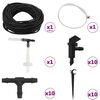 vidaXL Kit Automatico di Irrigazione Interna a Goccia con Regolatore