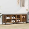 vidaXL Mobile per scarpe Legno vecchio 131 x 35 x 50 cm