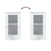 vidaXL Credenze 2 pz Bianche 37,5x35,5x67,5 cm in Legno Multistrato