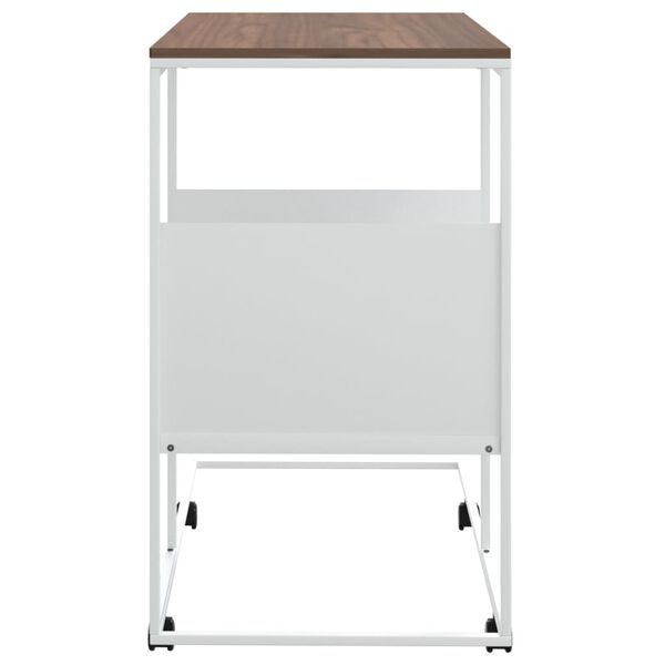 vidaXL Tavolino con Ruote Bianco 55x36x63,5cm in Legno Multistrato