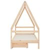 vidaXL Giroletto per Bambini con Cassetti 90x190cm Legno Massello Pino