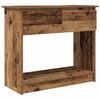 vidaXL Tavolo Consolle con Cassetti Legno Antico 85,5x38,5x74,5 cm