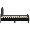 vidaXL Struttura letto per bambini con testata Nero 70 x 140 cm