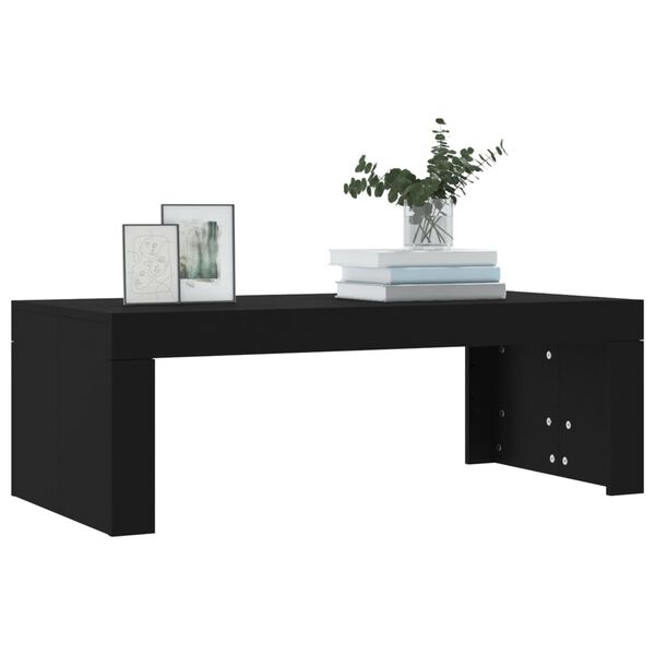vidaXL Tavolino da Salotto Nero 102x50x36 cm in Legno Multistrato
