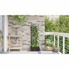 vidaXL Vaso da Giardino con Trellis Grigio 40 x 40 x 125.5 cm PP