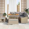 vidaXL Set Divano da Giardino con cuscino 8 pcs Beige e Grigio Chiaro