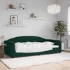 vidaXL Letto da Giorno Verde Scuro 100x200 cm in Velluto