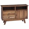 vidaXL Credenza Naturale 100 x 30 x 68 cm Legno di teak solido