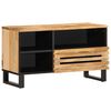 vidaXL Mobile Porta TV 80x34x46 cm in Legno Massello di Mango Grezzo