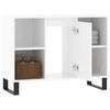 vidaXL Armadietto Bagno Bianco Lucido 80x33x60cm in Legno Multistrato