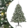 vidaXL Albero di Natale artificiale con 300 LED Verde 180 cm