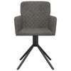 vidaXL Sedie da Pranzo Girevoli 2 pz Grigio Scuro in Velluto