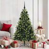 vidaXL Albero di Natale Artificiale Pieghevole 150 LED Verde 150 cm