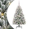 vidaXL Albero di Natale artificiale 120 cm 150 LED Bianco caldo