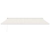 vidaXL Tenda da Sole Retrattile Crema 4x3 m in Tessuto e Alluminio