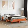 vidaXL Letto senza Materasso Marrone Cera 135x190 cm in Legno di Pino