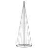 vidaXL Albero di Natale a Cono Bianco Freddo 732 LED 160x500 cm