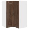 vidaXL Mobile angolare per parete PORTO Rovere Marrone 57 x 57 x 80 cm