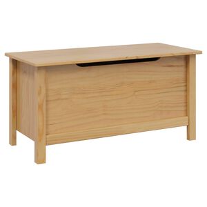 vidaXL Scatola di Stoccaggio HILL Marrone miele 90 x 40 x 45 cm