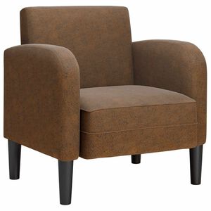 vidaXL Divano Sedia con Braccioli Marrone 54 cm in Similpelle