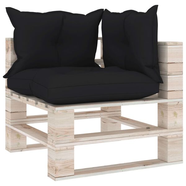 vidaXL Set Salotto Giardino su Pallet Cuscini 5 pz in Legno di Pino