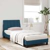 vidaXL Letto con Materasso Hanko Blu 90x200 cm in Velluto