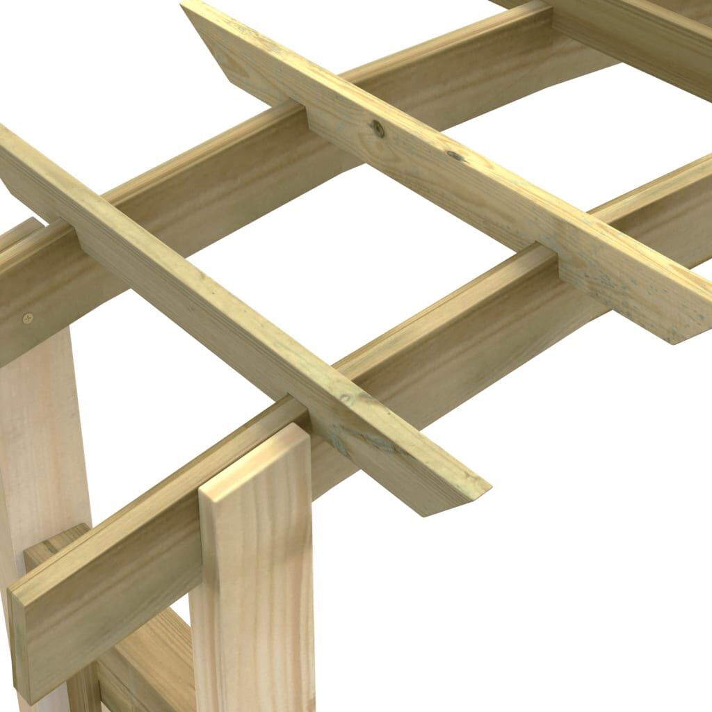 Arco Da Giardino In Legno Di Pino | Pergolato Per Piante Rampicanti, 130x58x215 Cm - Foto 6