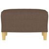 vidaXL Poggiapiedi Marrone 60x50x41 cm in Tessuto