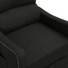 vidaXL Poltrona Elettrica Reclinabile Nera in Tessuto