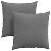 vidaXL Cuscini da Divano 2 pcs Grigio scuro 60 x 60 cm Tessuto