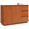vidaXL Credenza Rovere Marrone 111 x 34 x 75 cm Pino massello