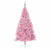 vidaXL Albero di Natale artificiale con luci integrate Rosa 240 cm PVC