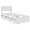 vidaXL Struttura del letto Bianco 90 x 190 cm Legno multistrato