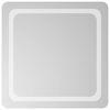 vidaXL Specchio da bagno LED Trasparente 60 x 60 cm vetro temperato