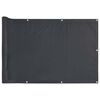 vidaXL Paravento da Balcone Antracite 300x90 cm in PVC