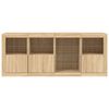 vidaXL Credenza con Luci LED Rovere Sonoma 164x37x67 cm